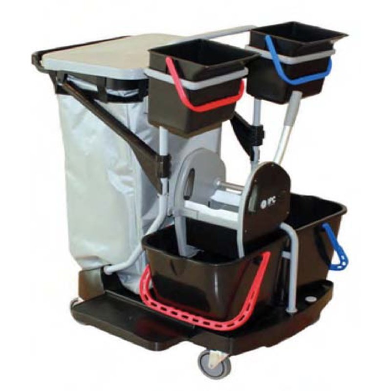 TASKI dweilwagen DI Enviro Trolley Wet, zwart/grijs, 2×6L + 2×15L emmers